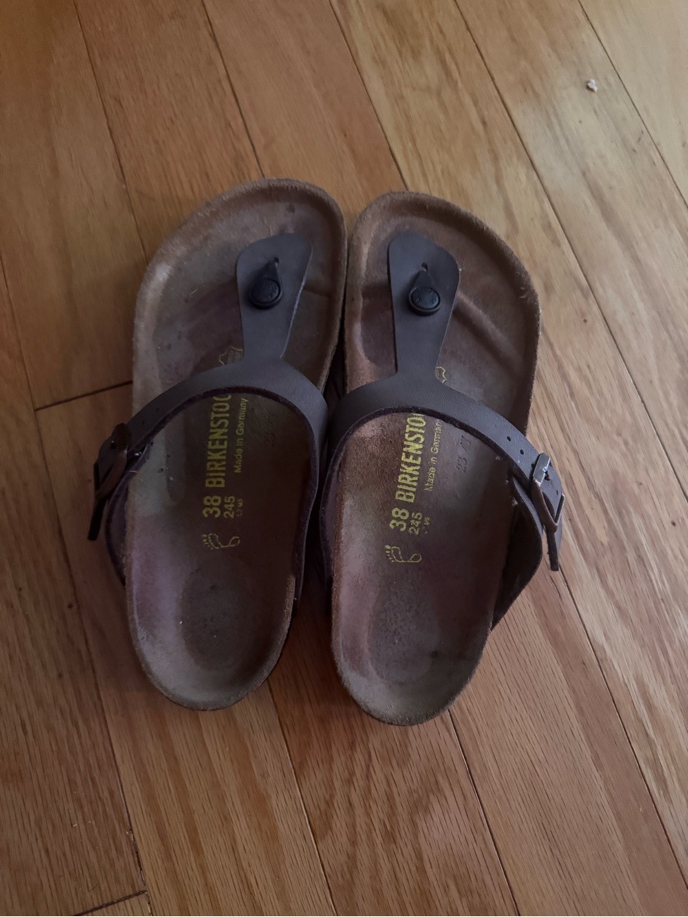 Birkenstock Brown Thong Sandals - Casual Comfort